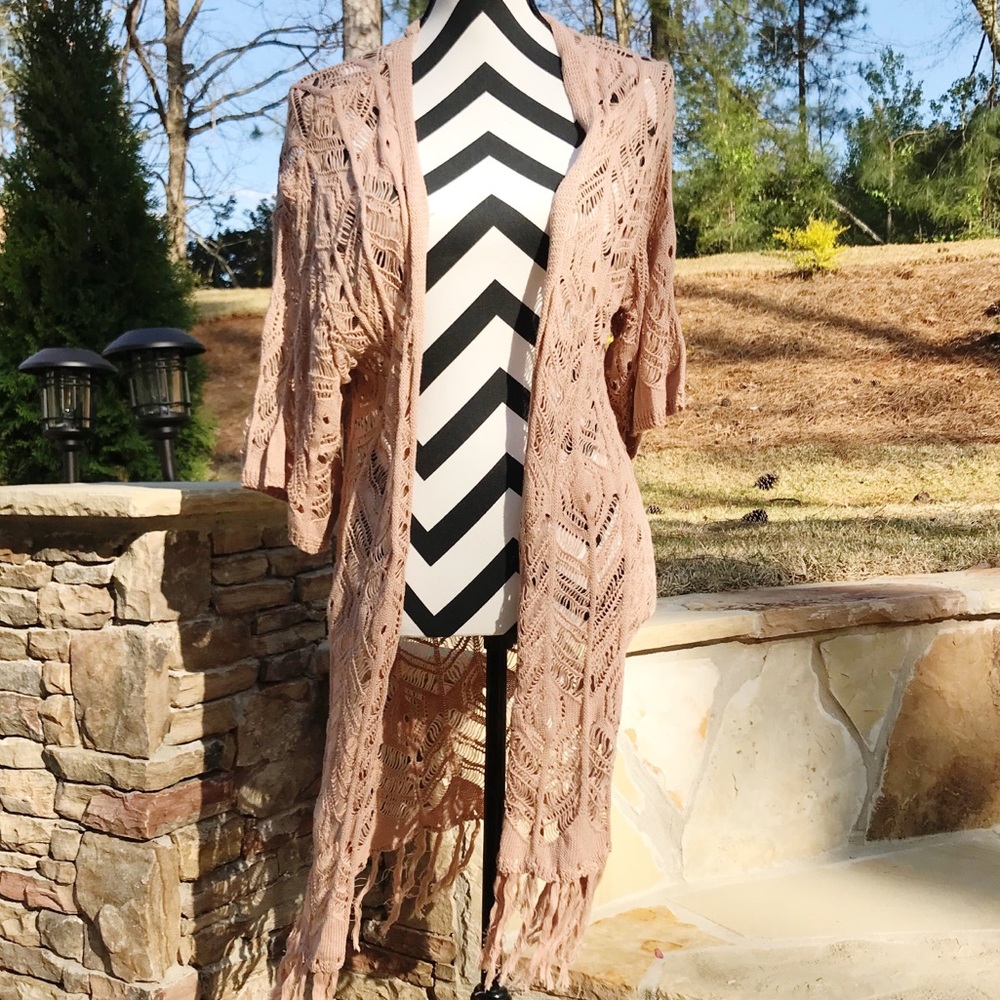 Crochet kimono